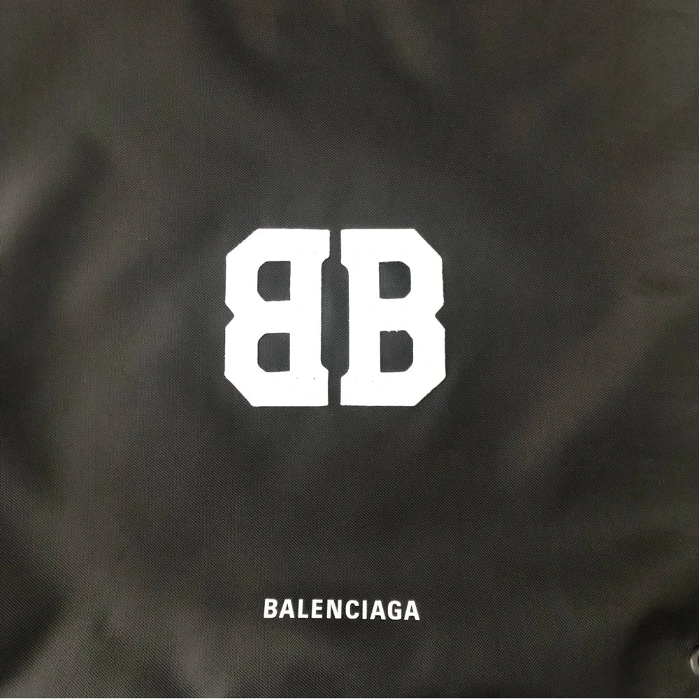 Balenciaga BB logo embroidered water repellent drawing bag